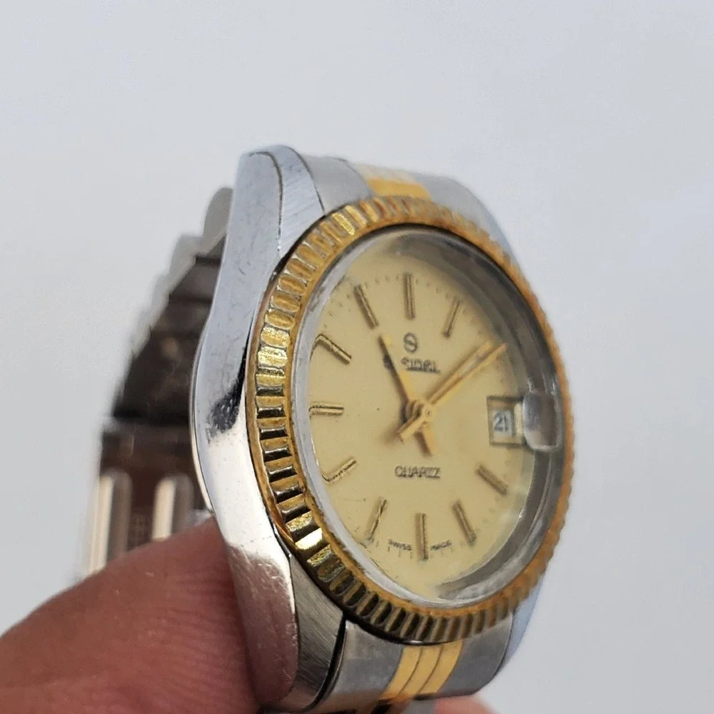 VTG Speidel 25MM Women's Watch Presidential Date Swiss Made 6